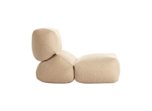 Уличное кресло-пуф Grapy Vichy Yellow от интернет-магазина IDODOM.RU