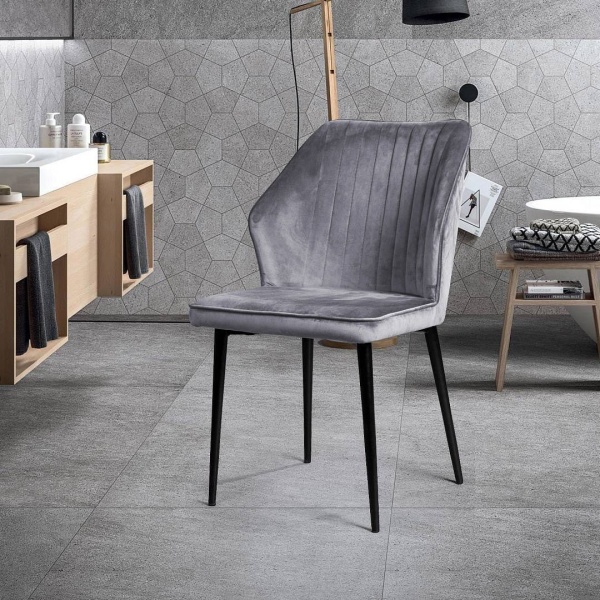 Стул Berg, бархат светло-серый 26 от интернет-магазина IDODOM.RU