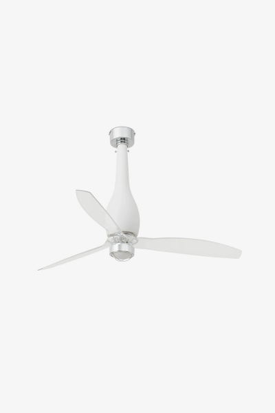 Потолочный вентилятор Eterfan мат. LED белый/прозрачный 128 см от интернет-магазина IDODOM.RU