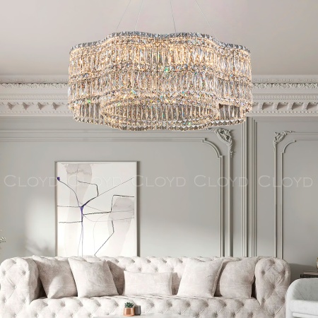 Люстра Cloyd ANTREA-B C1 / Ø80 см - хром (арт.11628) от интернет-магазина IDODOM.RU