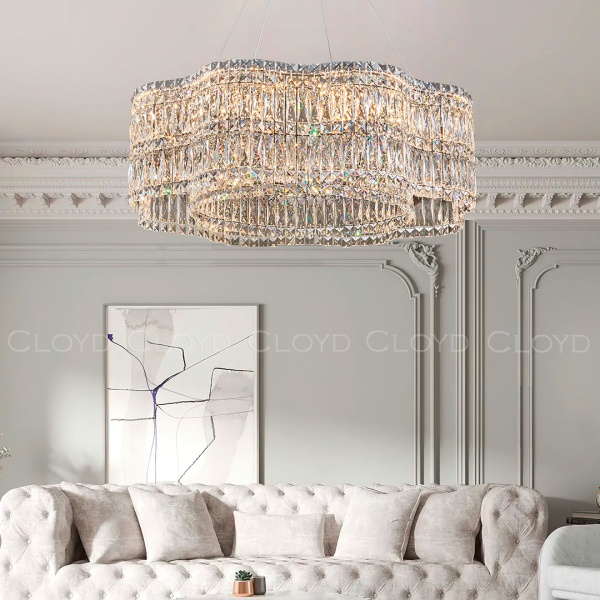 Люстра Cloyd ANTREA-B C1 / Ø80 см - хром (арт.11628) от интернет-магазина IDODOM.RU