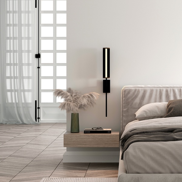 Настенный светильник Niro матовый черный от интернет-магазина IDODOM.RU