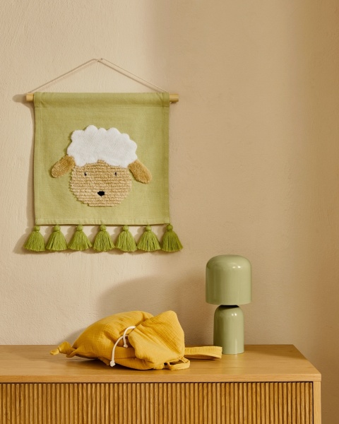 Настольная лампа Monze из светло-зеленого металла от интернет-магазина IDODOM.RU