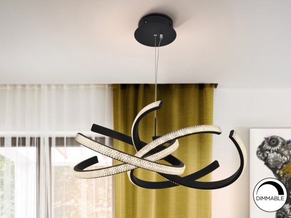 Подвесной светильник Ring II 60Ø черный от интернет-магазина IDODOM.RU