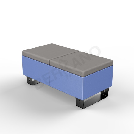 Скамейка Brick 120 Wave Blue, Graphite