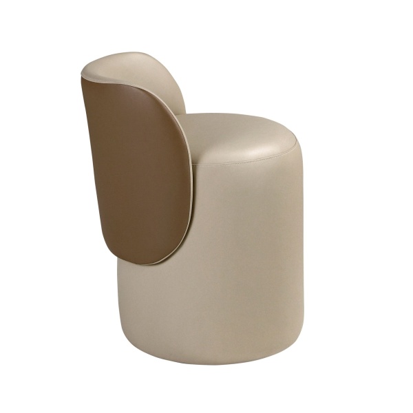 Пуф 5187 из экокожи в норковом и коричневом цветах от интернет-магазина IDODOM.RU