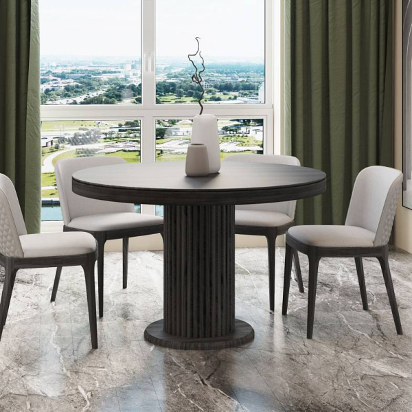 Стол Denver 110, круглый, шпон от интернет-магазина IDODOM.RU