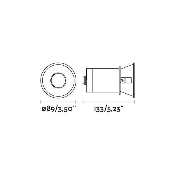 Встраиваемый светильник Fresh черный от интернет-магазина IDODOM.RU