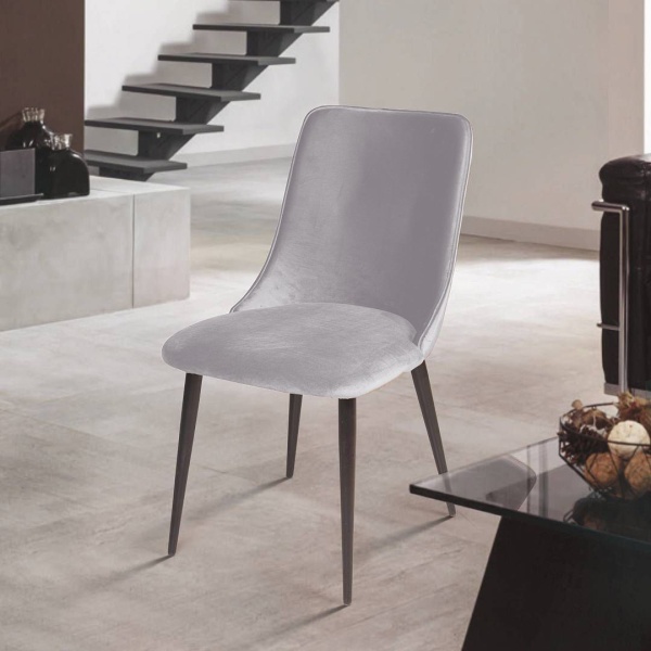 Стул Joe, бархат светло-серый 26 от интернет-магазина IDODOM.RU