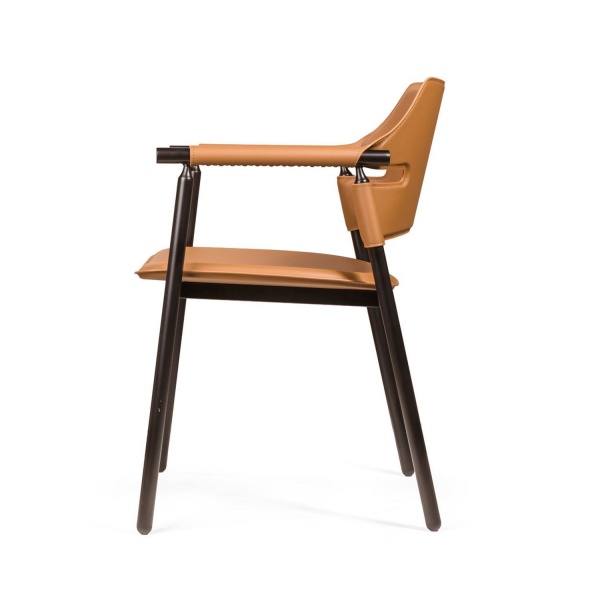 Стул Suite, кожа коричневый от интернет-магазина IDODOM.RU