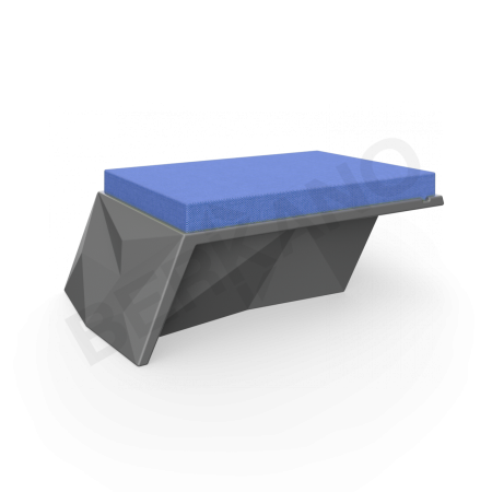 Угловой модуль Quaro с подушками Coal Black, Navy