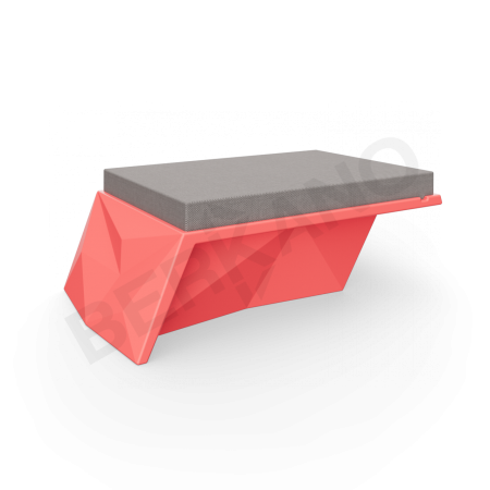Угловой модуль Quaro с подушками Chili Red, Graphite