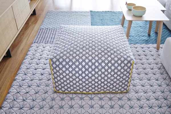 Пуф большой Silai Blue от интернет-магазина IDODOM.RU