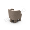Детский стул Elephant кофейного цвета