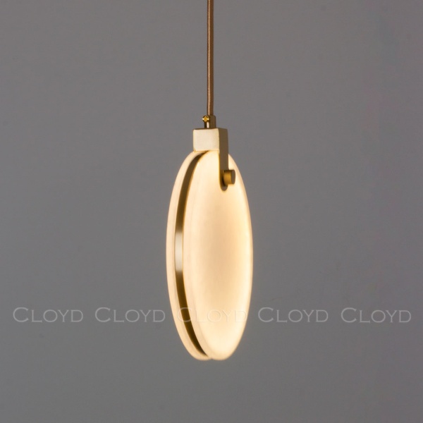 Подвесной светильник Cloyd BOSFOR-A P1 / Ø20 см - алебастр - латунь (арт.11163) от интернет-магазина IDODOM.RU