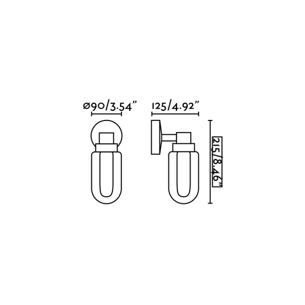 Бра Brume серый металлик от интернет-магазина IDODOM.RU