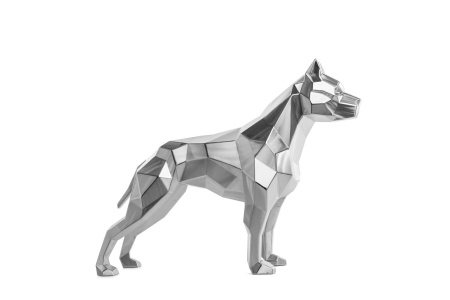 Питбуль.   Финиш: шлифовка. Цвет: серебро. от интернет-магазина IDODOM.RU