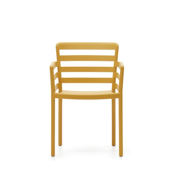 Садовый стул Nariet из горчичного пластика от интернет-магазина IDODOM.RU