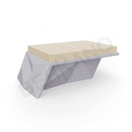Угловой модуль Quaro с подушками Concrete Gray, Bone Brown