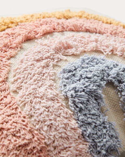 Чехол для подушки Tadea 100% хлопок разноцветная радуга 45 x 45 см от интернет-магазина IDODOM.RU