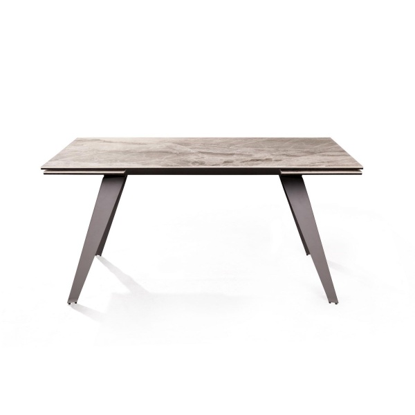 Стол раскладной Grant (160+40+40), мрамор испанская керамика светлый от интернет-магазина IDODOM.RU