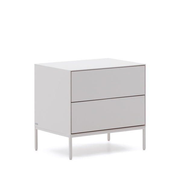 Vedrana Тумбочка прикроватная 2 ящика белый лак 60 x 55 см от интернет-магазина IDODOM.RU