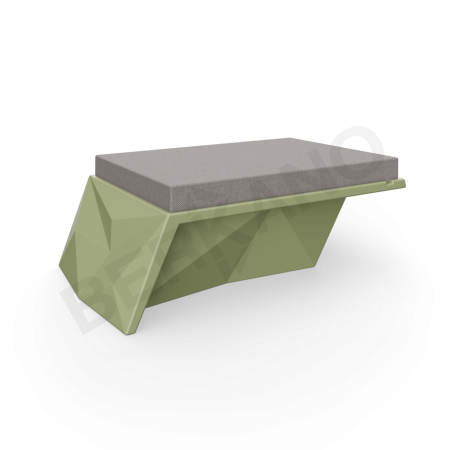 Угловой модуль Quaro с подушками Olive green, Graphite
