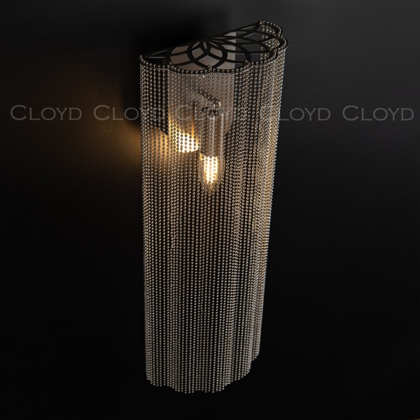 Бра Cloyd ONASSIS W1 / выс. 50 см - никель сатин (арт.20403) от интернет-магазина IDODOM.RU