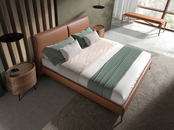 Банкетка 5112/BS19033 из коричневой экокожи от интернет-магазина IDODOM.RU