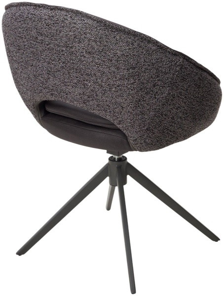 Стул Anna, ткань комби серый, поворотный механизм 360 градусов от интернет-магазина IDODOM.RU