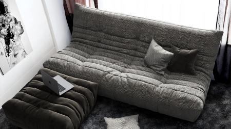 Пуф ДеФранс™️ 90/90 - Хеппи велюр