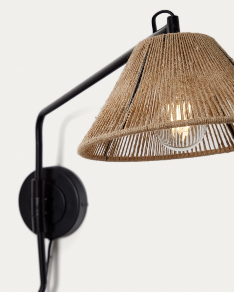 Бра Pontos из джута с натуральной отделкой от интернет-магазина IDODOM.RU