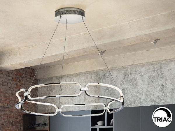 Подвесной светильник Colette Ø80 хром от интернет-магазина IDODOM.RU