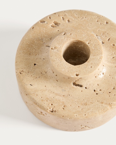 Подсвечник Zalvori из травертина 6 см от интернет-магазина IDODOM.RU