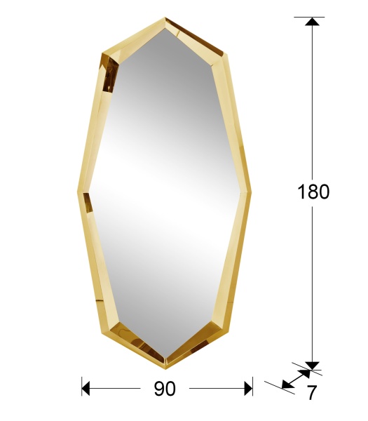 Зеркало London золото от интернет-магазина IDODOM.RU