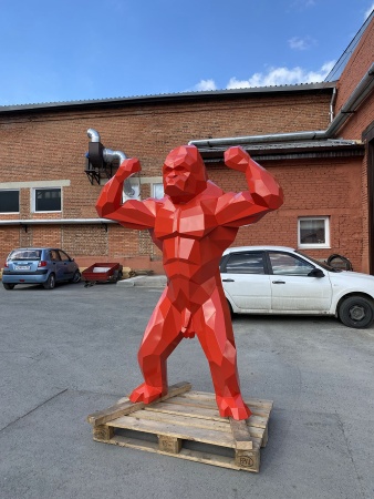 Кинг Конг.   Финиш: Окрашивание по каталогу цвета Rall. Цвет: Красный. от интернет-магазина IDODOM.RU