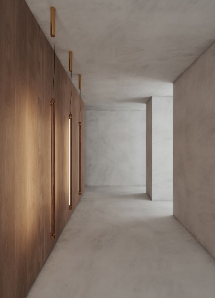 Подвесной светильник Linea V Walnut-Gold от интернет-магазина IDODOM.RU