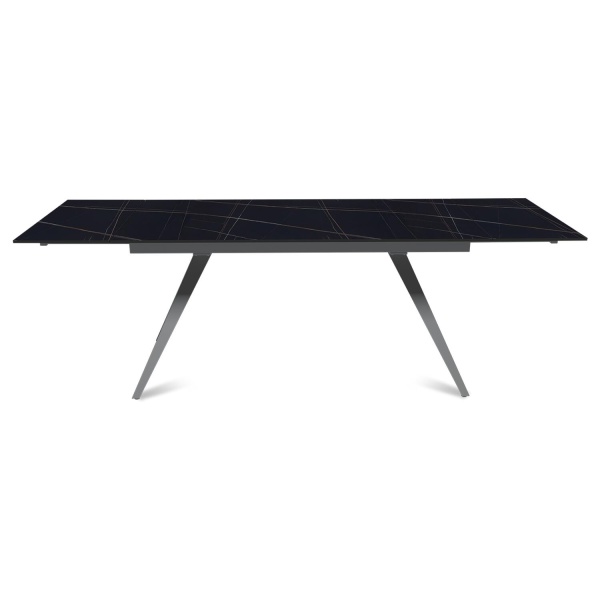 Стол раскладной Asti (160+40+40), керамика матовая Black Gold от интернет-магазина IDODOM.RU