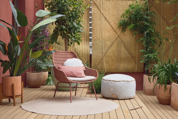 Пуф Dalila PET зеленый Ø 60 см от интернет-магазина IDODOM.RU