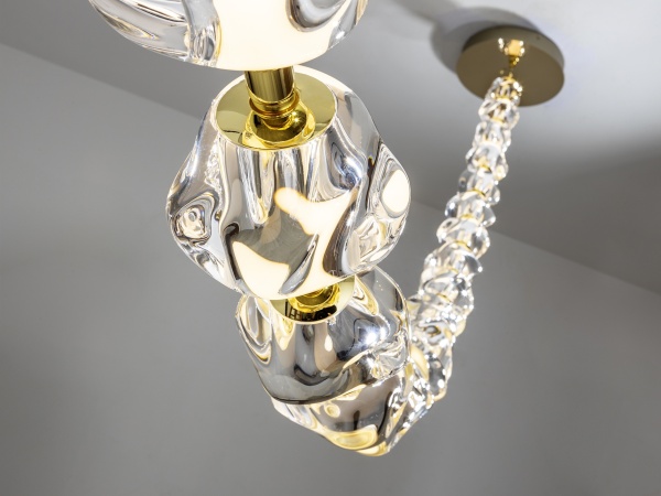 Люстра Zaria II 29L- золотой/жемчужный DIM от интернет-магазина IDODOM.RU