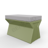 Скамейка X-seat Line Olive green, Gray