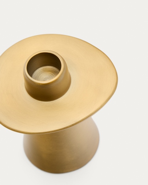 Aiko Большой подсвечник из алюминия золотистого цвета от интернет-магазина IDODOM.RU