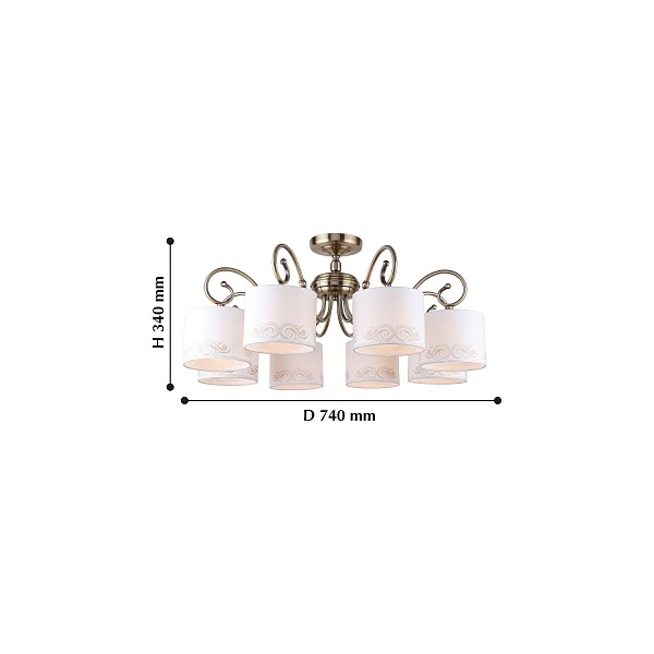 Люстра потолочная Romani от интернет-магазина IDODOM.RU