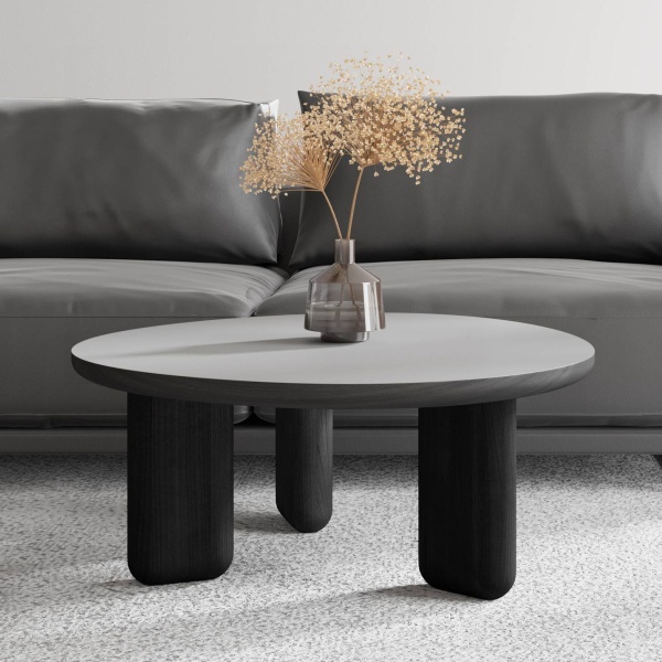 Журнальный столик Momo D800 массив / пластик fenix серый от интернет-магазина IDODOM.RU