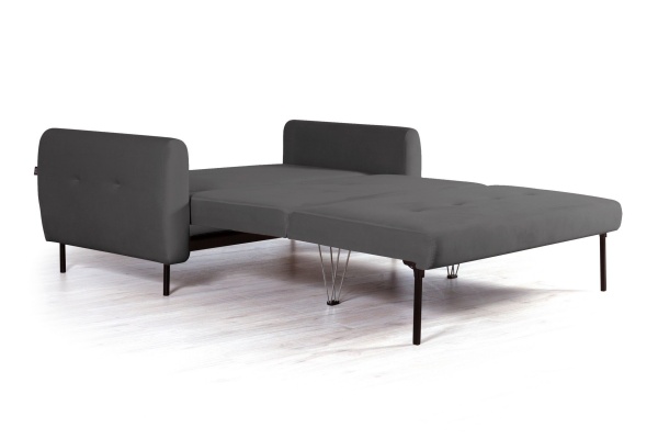 Siena диван-кровать прямой с подлокотниками, бархат серый 27 от интернет-магазина IDODOM.RU