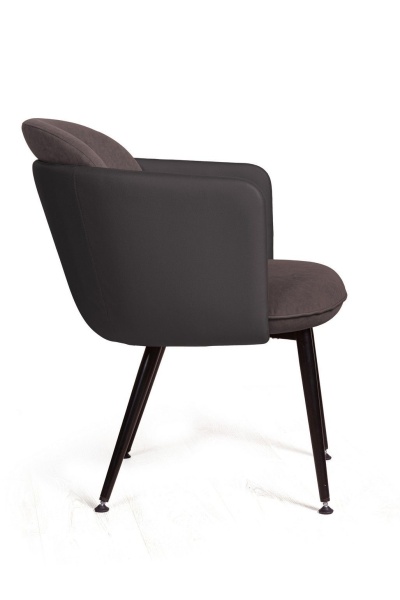 Стул с подлокотниками Phoenix (Феникс), ткань комбинированная с иск кожей, черный от интернет-магазина IDODOM.RU