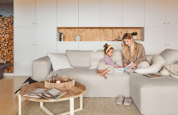 Estibalis Набор из 2 круглых подносов из джута и ротанга с натуральной отделкой от интернет-магазина IDODOM.RU