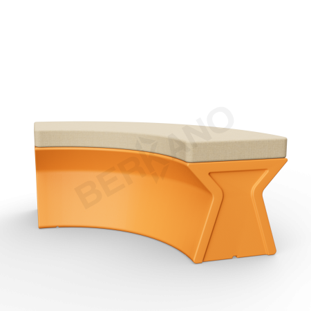 Скамейка X-seat Arc Orange / Bone Brown