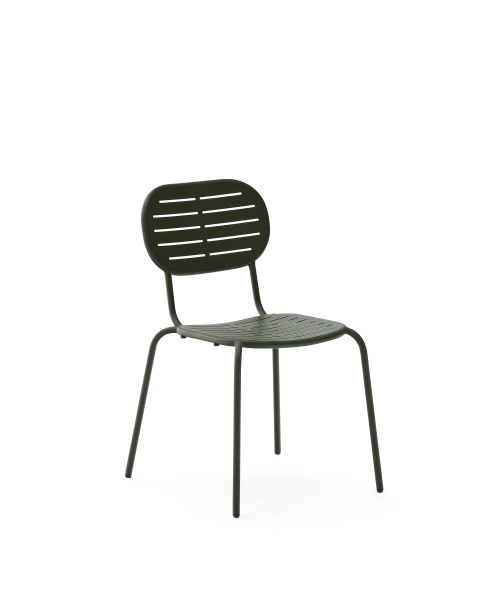 Уличный стул Brai из зеленой оцинкованной стали от интернет-магазина IDODOM.RU
