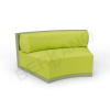 Диван полукруглый Fame с подушкой Olive green, Green